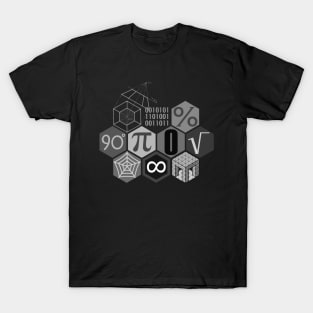 Math in BW (invert) T-Shirt